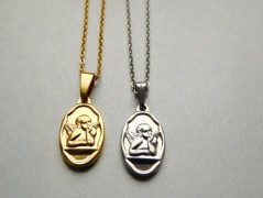 Náhrdelník - černý a modrý