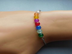 Náhrdelník - černý a modrý