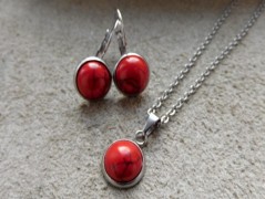 Náhrdelník - černý a modrý