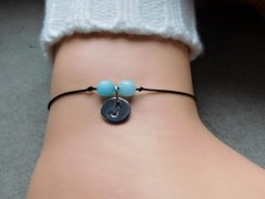 Náhrdelník - černý a modrý