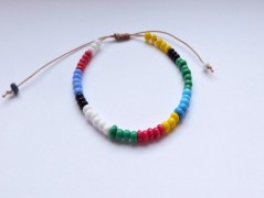 Náhrdelník - černý a modrý