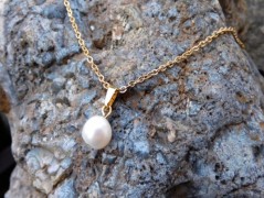 Náhrdelník - černý a modrý