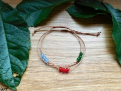 Náhrdelník - černý a modrý