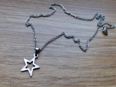 Náhrdelník - černý a modrý