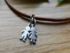 Náhrdelník - černý a modrý