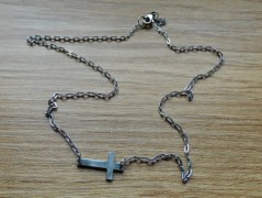 Náhrdelník - černý a modrý