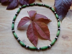 Náhrdelník - černý a modrý