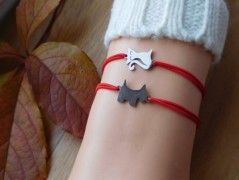 Náhrdelník - černý a modrý