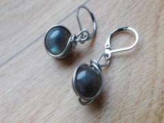 Náhrdelník - černý a modrý