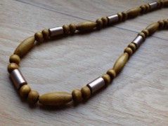 Náhrdelník - černý a modrý