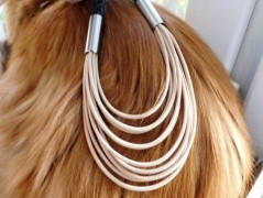 Náhrdelník - černý a modrý