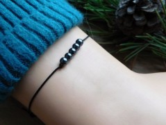 Náhrdelník - černý a modrý