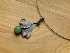 Náhrdelník - černý a modrý