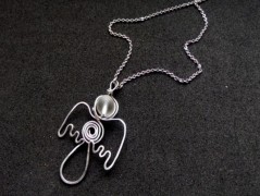 Náhrdelník - černý a modrý