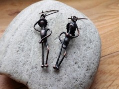 Náhrdelník - černý a modrý