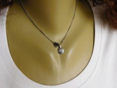 Náhrdelník - černý a modrý