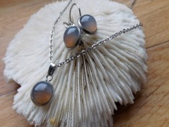 Náhrdelník - černý a modrý