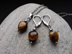 Náhrdelník - černý a modrý