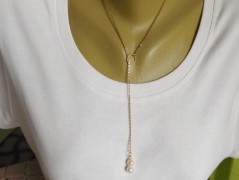 Náhrdelník - černý a modrý