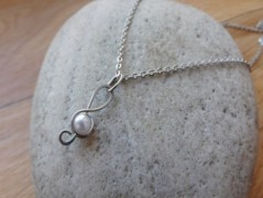 Náhrdelník - černý a modrý