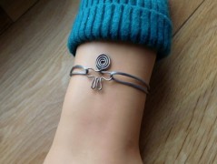 Náhrdelník - černý a modrý