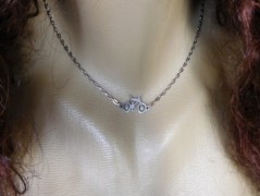 Náhrdelník - černý a modrý