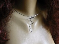 Náhrdelník - černý a modrý