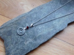 Náhrdelník - černý a modrý