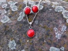 Náhrdelník - černý a modrý