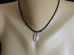 Náhrdelník - černý a modrý