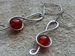 Náhrdelník - černý a modrý