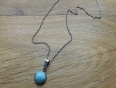 Náhrdelník - černý a modrý