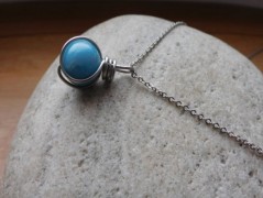 Náhrdelník - černý a modrý