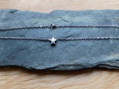 Náhrdelník - černý a modrý