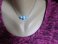 Náhrdelník - černý a modrý