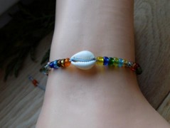 Náhrdelník - černý a modrý