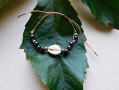 Náhrdelník - černý a modrý