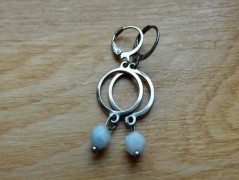 Náhrdelník - černý a modrý