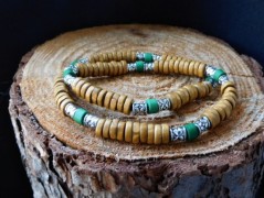 Náhrdelník - černý a modrý