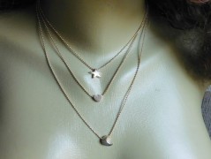 Náhrdelník - černý a modrý