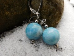 Náhrdelník - černý a modrý