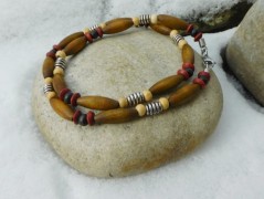 Náhrdelník - černý a modrý