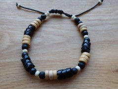 Náhrdelník - černý a modrý