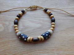 Náhrdelník - černý a modrý