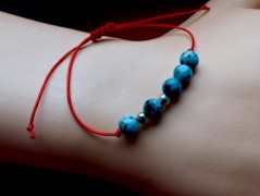 Náhrdelník - černý a modrý