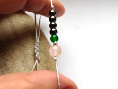 Náhrdelník - černý a modrý