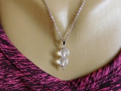 Náhrdelník - černý a modrý