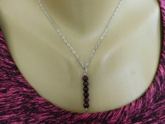 Náhrdelník - černý a modrý