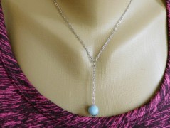 Náhrdelník - černý a modrý