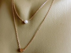 Náhrdelník - černý a modrý